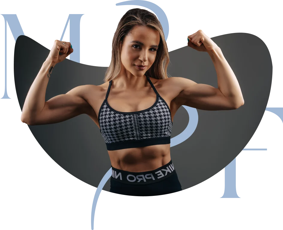 Mairim mostrando su fuerza